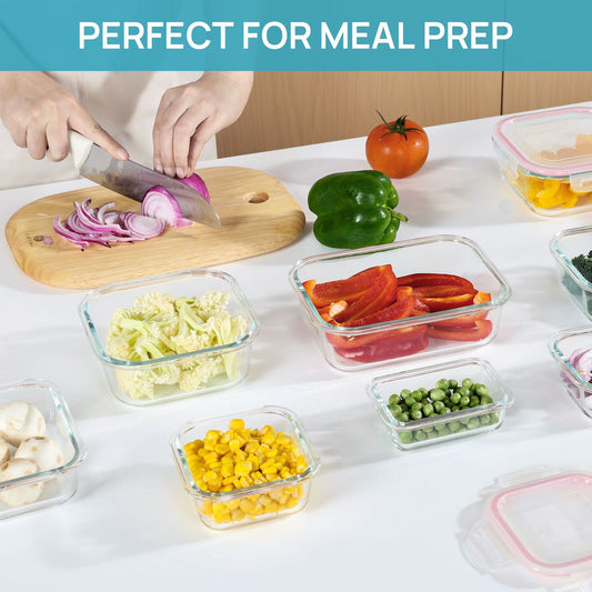 Microwave Friendly Glass Food Box – MEAL PREP TUBS