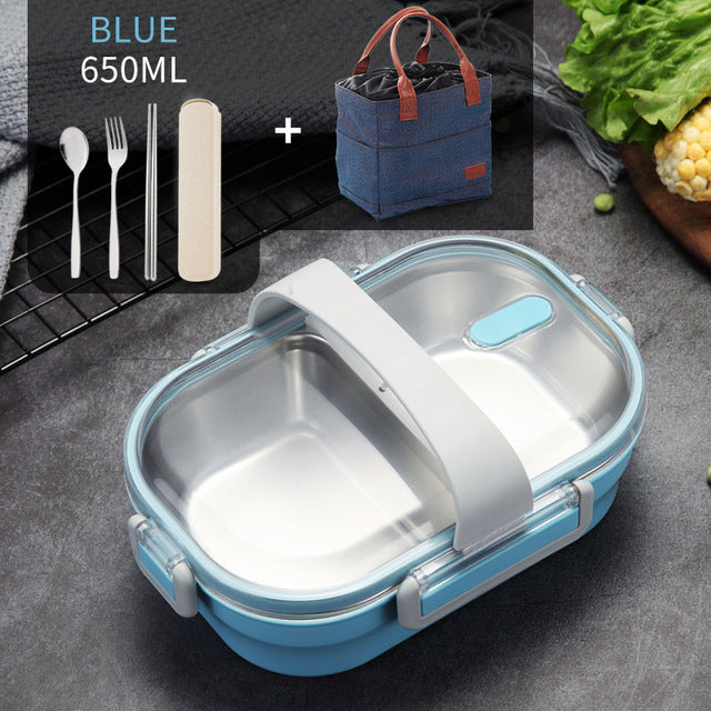 304 Stainless Steel Bento Lunch Box – MEAL PREP TUBS