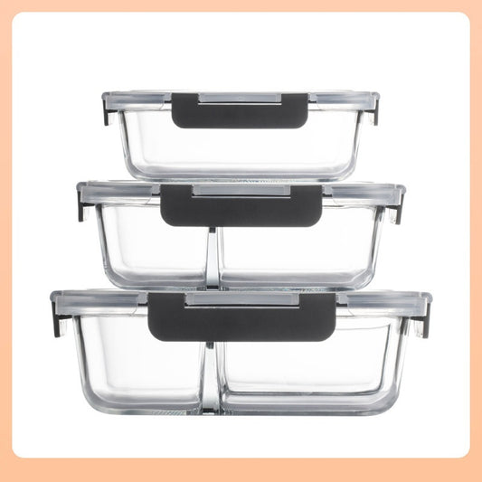 Heat Resistant Glass Lunch Box Suit – MEAL PREP TUBS